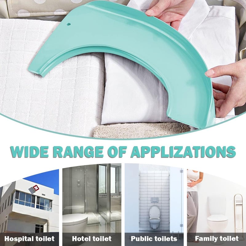 LCJAOF Adult Folding Toilet Seat Cushion Plastic Washable Toilet Pad with Foldable Design Portable Toilet Seat Cover for Home, Travel, and Office Use (Green) - Image 5
